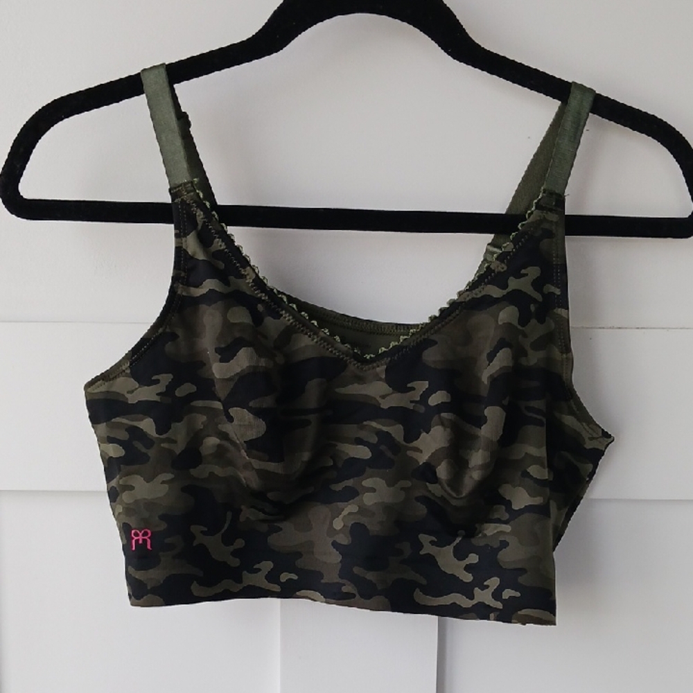 Camo Print Ruby Ribbon Bra